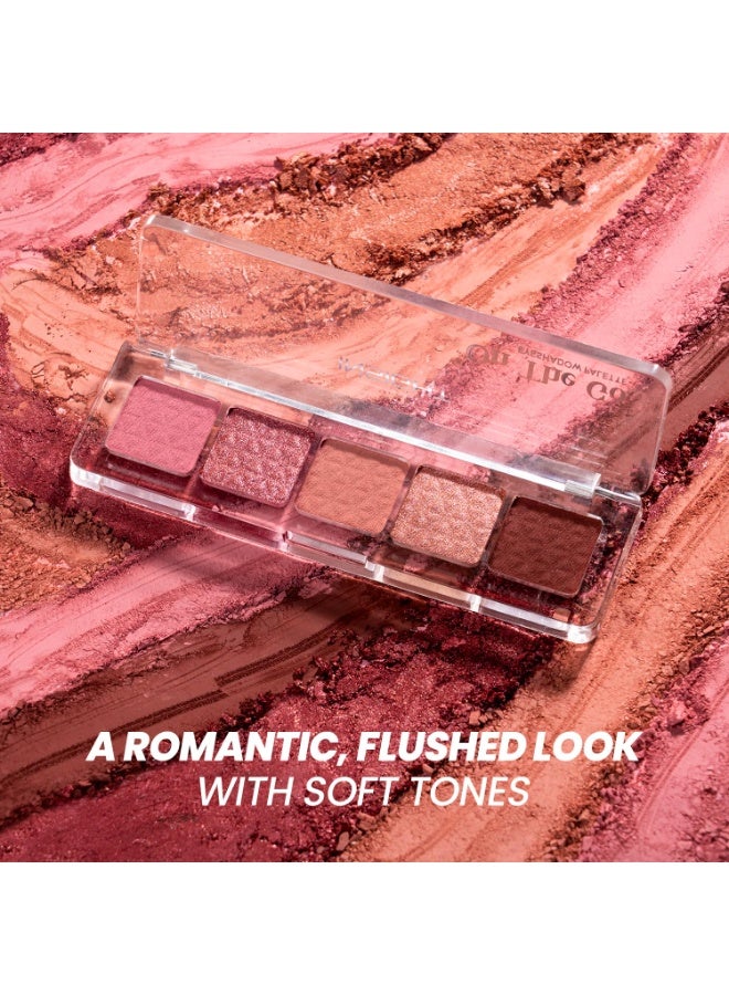 INSIGHT On The Go Eyeshadow Palette - Nora | Highly Pigmented | Silky Smooth | Crease-Free Blending | Shimmer & Matte Shades | Travel-Friendly (10g) - Image 2